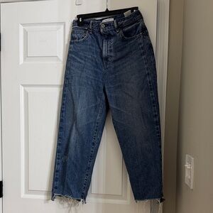 Moussy Dark Blue Straight Leg Jeans